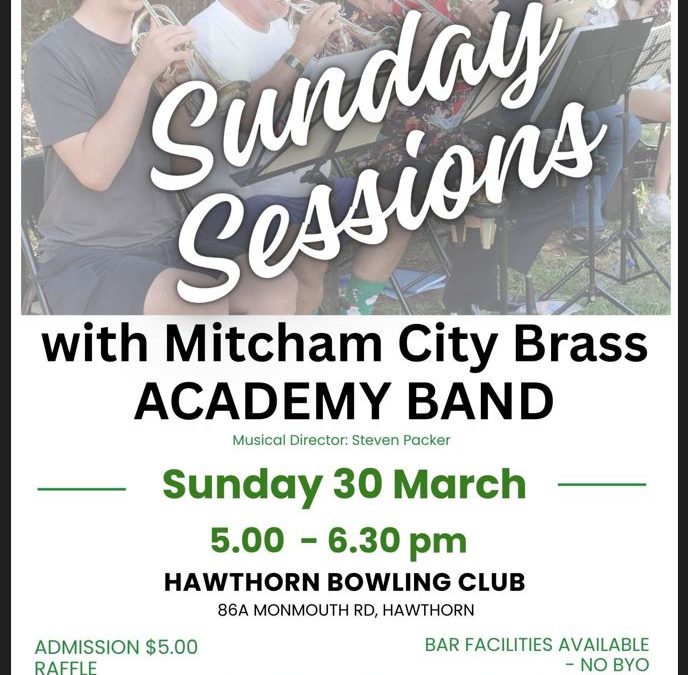 Sunday Sessions with Mitcham City Brass ACADEMY Band