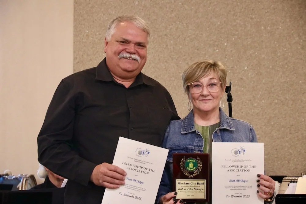 Peter and Ruth McIntyre – 50 years service